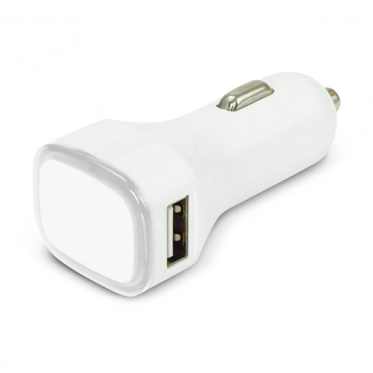 White Clear Callisto Car Chargers